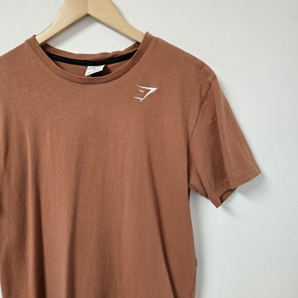 Gymshark T-Shirt Tee Tshirt Size S Mens Short Sleeve Rust Gym Athletic Casual - Picture 4 of 8